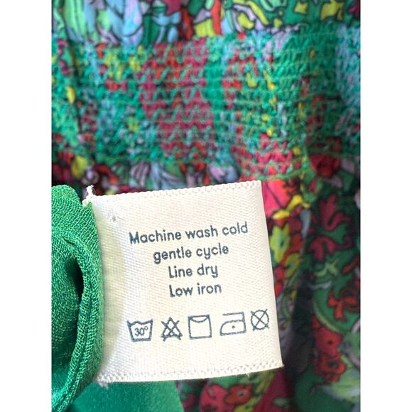 Roller Rabbit Women's Size Medium Hole Ashbury Floral Frida Maxi Dress - Picture 7 of 10